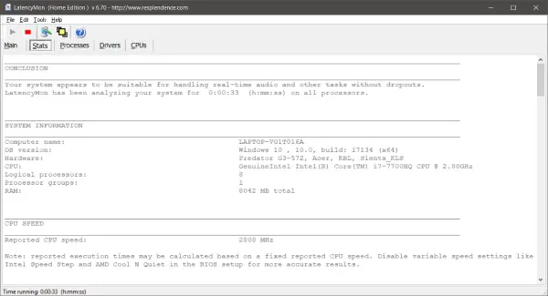 Check if your Windows computer is suitable for real-time audio processing