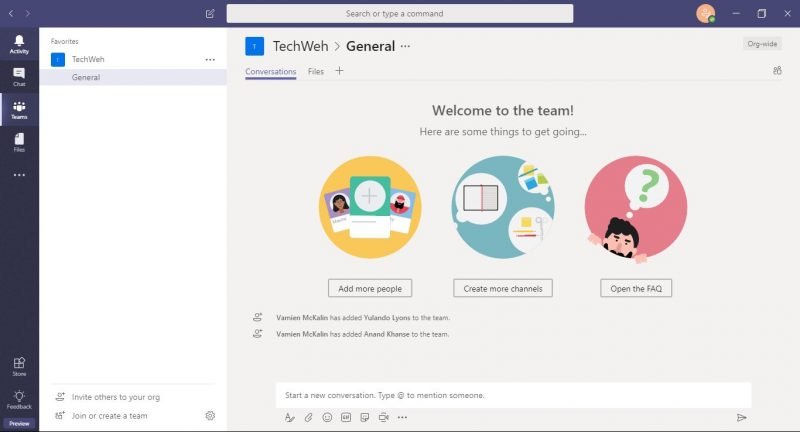 microsoft teams free install