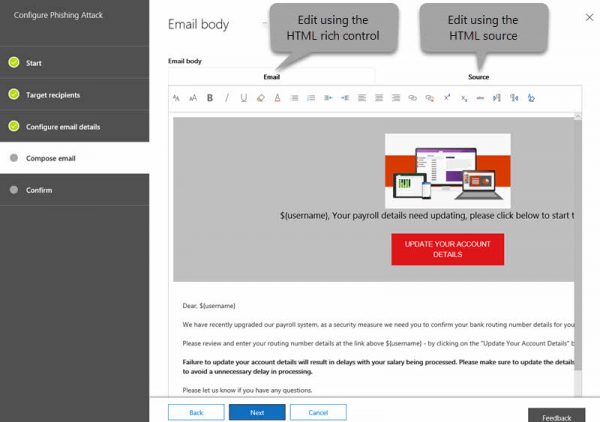 Office 365 Attack Simulator