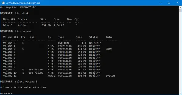 Delete a Volume or Drive Partition in Windows