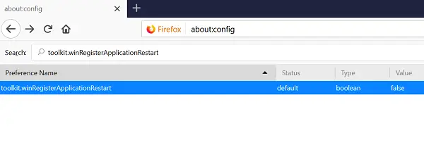 restore previous browsing session in Firefox