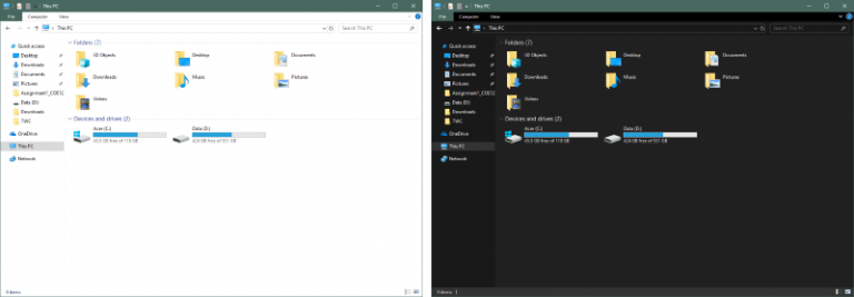 Enable Dark Mode for Explorer & other Apps on Windows 11/10