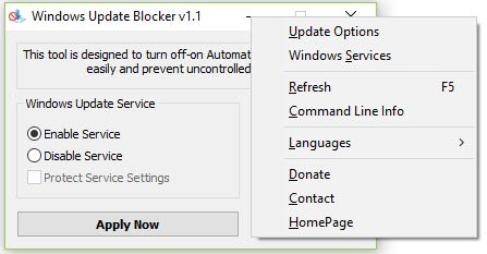 Windows update blocker