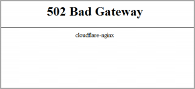 HOW TO FIX 502 BAD GATEWAY visual data 3