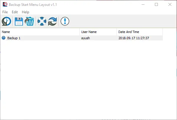 Backup Start Menu Layout for Windows 10