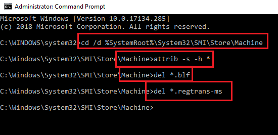 Delete Common Log File System (CLFS) transaction logs