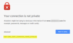 Fix ERR_CERT_COMMON_NAME_INVALID Chrome error