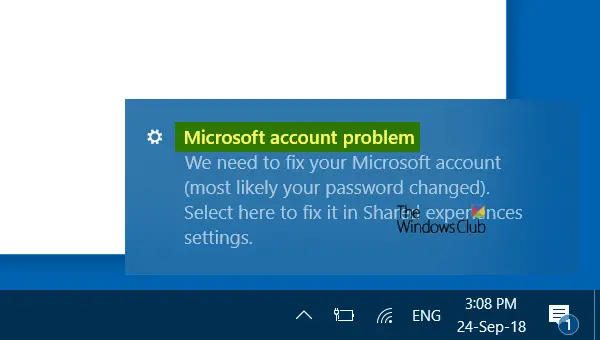 Microsoft account problem, We need you to fix your Microsoft account