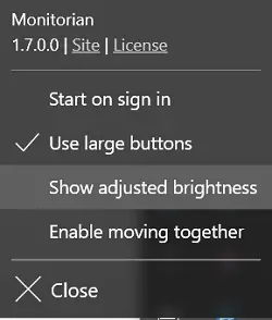 Calibrate brightness of multiple monitors