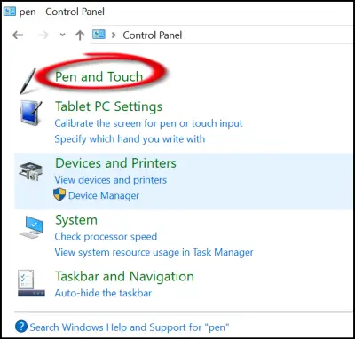 Control Panel