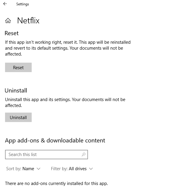 NetFlix App not working in Windows 10