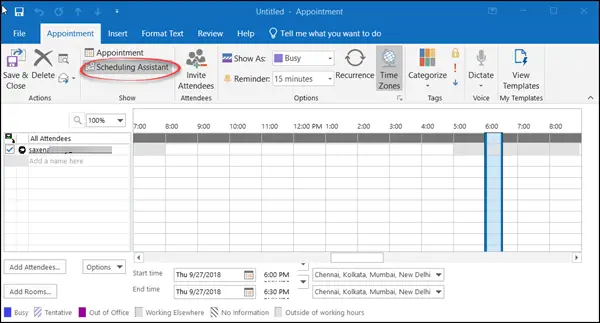 Scheduling a Skype meeting on a Group Calendar in Office Outlook