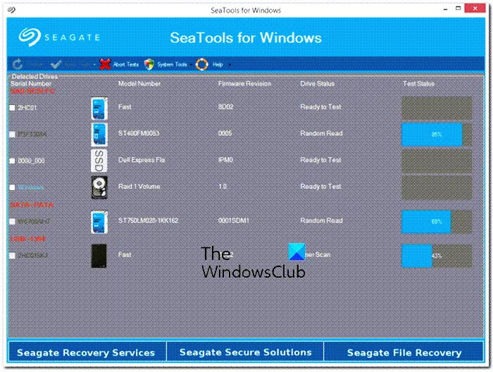 Seagate SeaTools for Windows