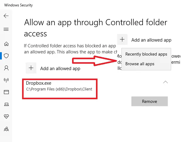 allow an app through controlled folder access allow an app through controlled folder access