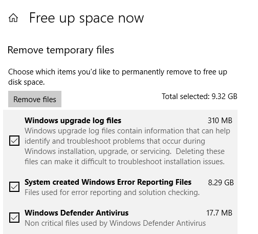 Delete System queued Windows Error Reporting files