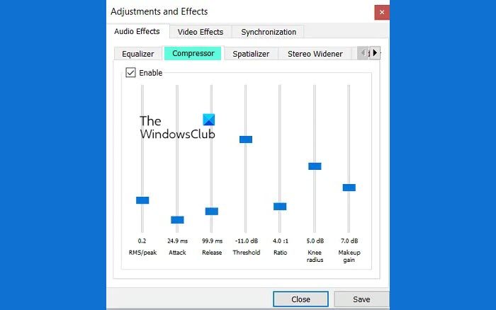 How to use Compressor Tool in VLC