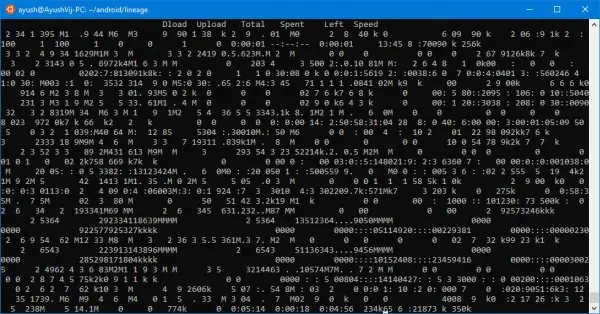 build LineageOS on Windows 10 using Windows Subsystem for Linux