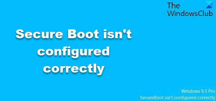 Secure Boot isn't configured correctly