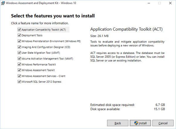 Windows ADK for Windows 10 v1809