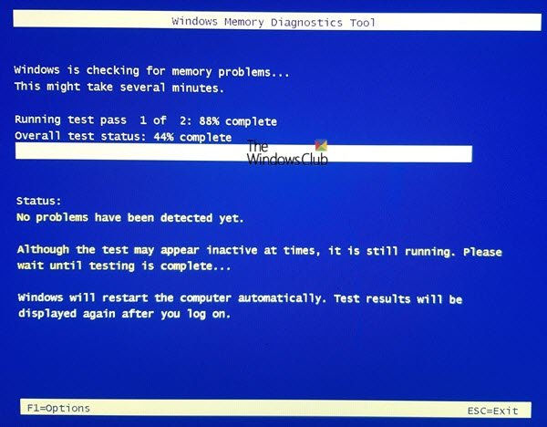 Windows Memory Diagnostics Tool 1