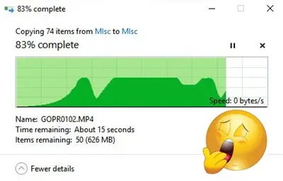 Fix Slow copy speed Windows