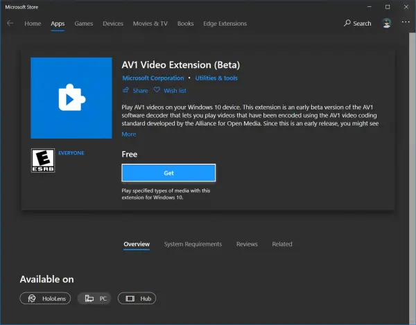 How to play AV1 videos on Windows 10