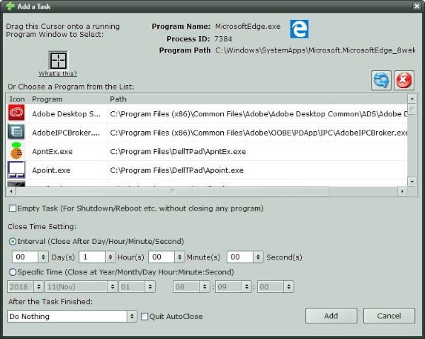 How to automatically close a Program in Windows using AutoClose