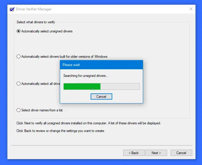 How to use Driver Verifier Manager in Windows 11 10 - 65