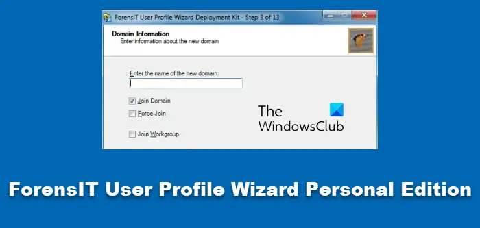 ForensIT User Profile Wizard Personal Edition