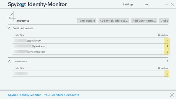 Spybot Identity Monitor