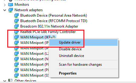 Heading Inspection yours Windows could not find a driver for your Network Adapter
