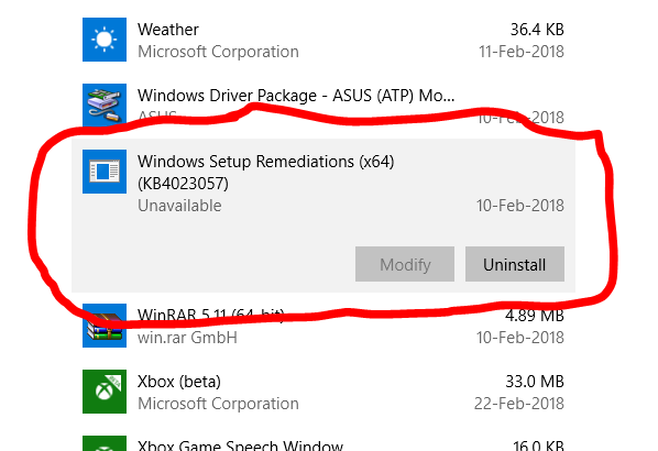 Windows Setup Remediations