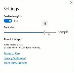 windows 10 sticky notes font size windows 10 sticky notes font size