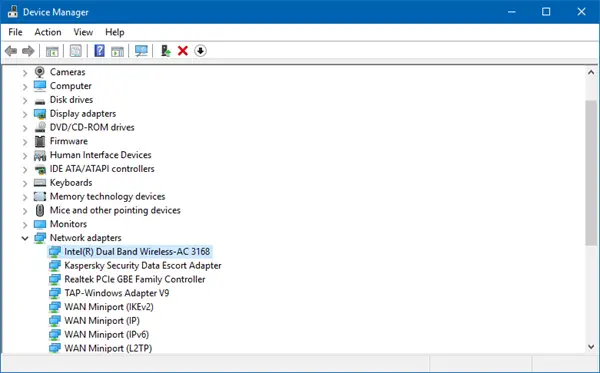 bit laptop update network adapter windows 10