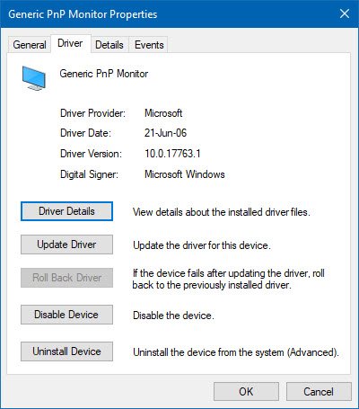 Update monitor driver