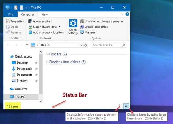 How to Enable or Disable Status Bar in File Explorer on Windows 11 10 - 35