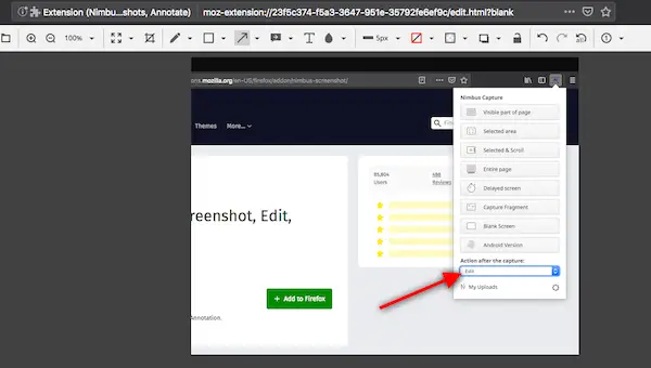 Nimbus Screenshot editor