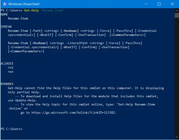 CMD commands that can be executed on PowerShell