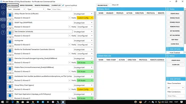 Firewall Settings