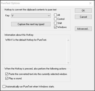  default applications similar Clipboard is piece of cake Remove formatting from Clipboard  glue Text exclusively amongst PureText for Windows 10