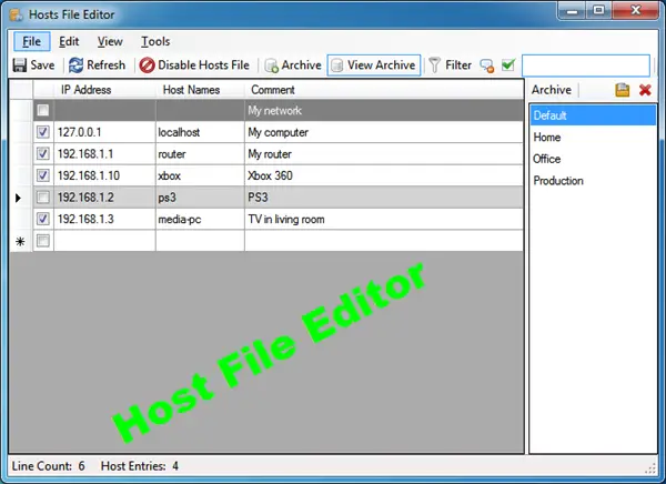 Edit Hosts File in Windows 10