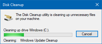 windows update cleanup runs forever
