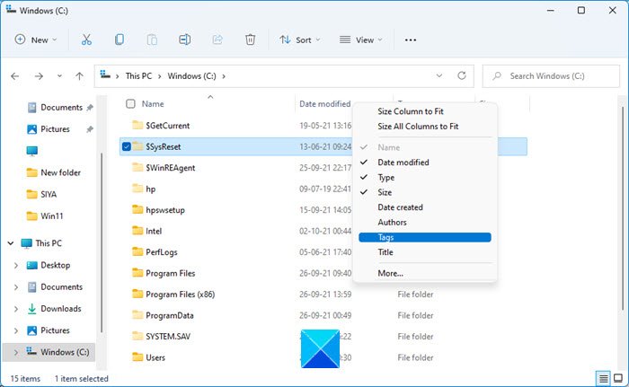 Add columns to all folders in Windows Explorer