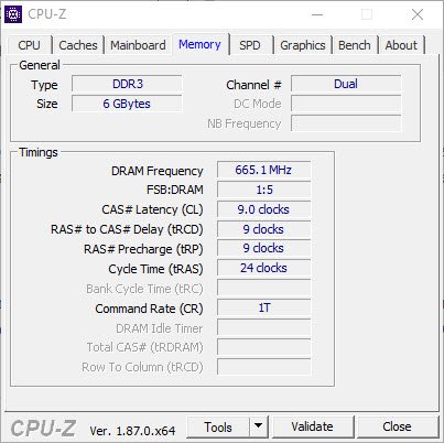 CPU Z Memory