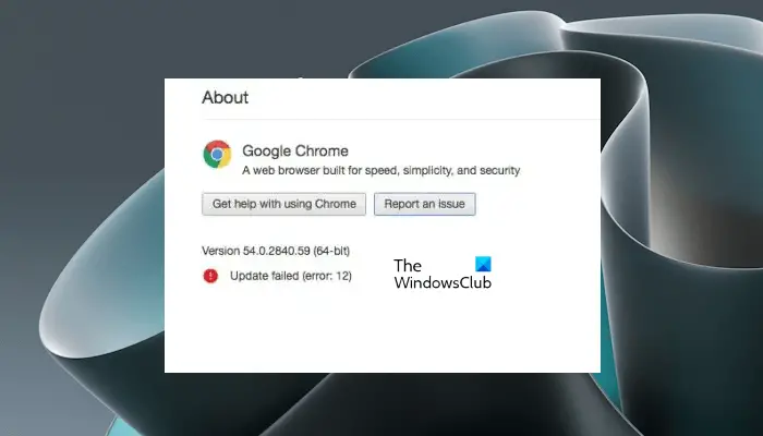 Chrome update problems