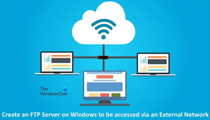 Create FTP server to be accessed via external network