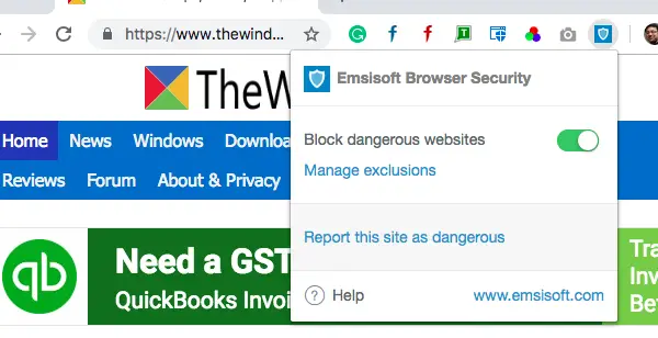 Emsisoft Browser-Sicherheit