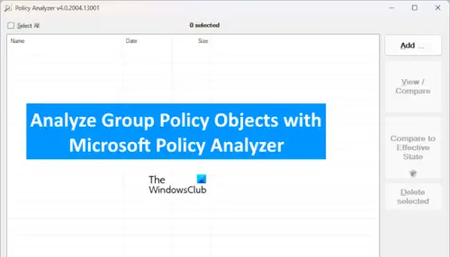 Microsoft Policy Analyzer