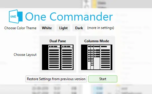 One Commander Modes