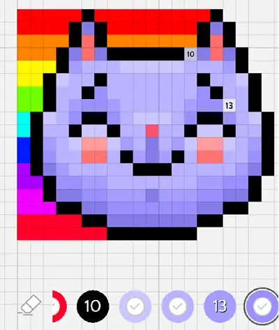 Pixel Art Color by Number Sandbox